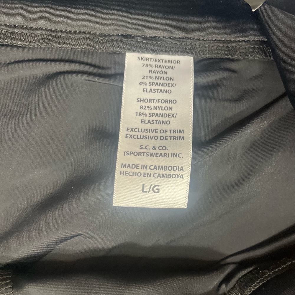 NWT S.C. & Co. Women's Skort in Black (TSE) - Picture 8 of 11